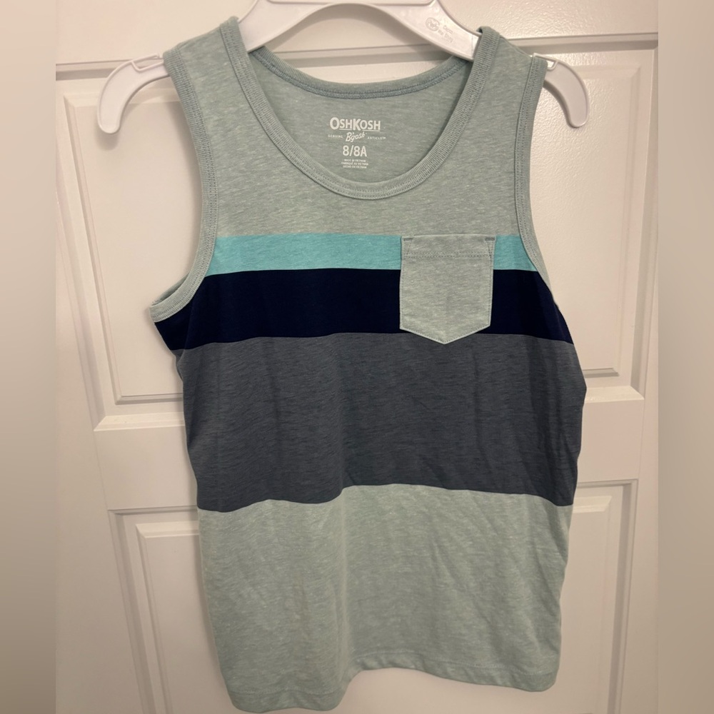 NWT OshKosh B'gosh Blue and Green Striped Tank